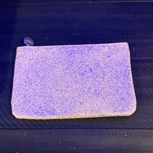 Ipsy pink Textured Makeup Pouch